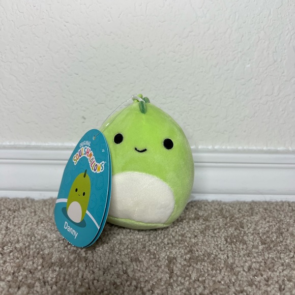 New Danny the Dinosaur Clip Squishmallow - Picture 3 of 6